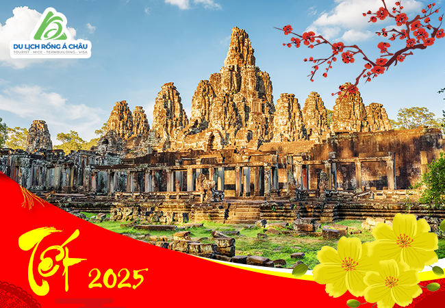 TOUR CAMPUCHIA: SIEMREAP - PHNOMPENH 4 NGÀY 3 ĐÊM TẾT NGUYÊN ĐÁN 2025